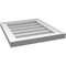 Ekena Millwork Vertical Surface Mount PVC Gable Vnt: Non-Functional, w/2"W x 1-1/2"H, Brickmould Frame, 16"W x 18"H GVPVE16X1802SN - alternate 5